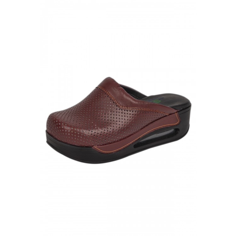 Bordo Airmax Bayan Sabo Terlik Orijinal Hakiki Deri