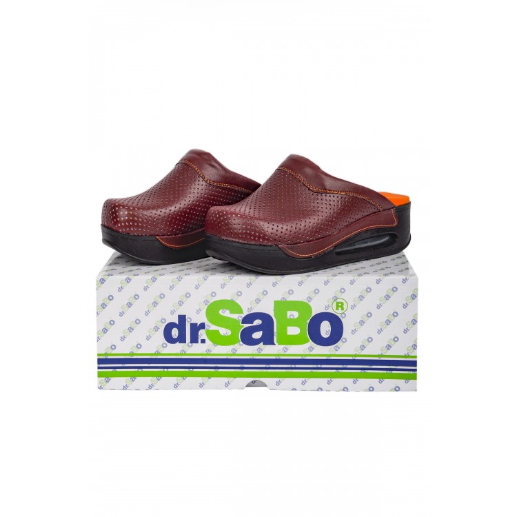 Bordo Airmax Bayan Sabo Terlik Orijinal Hakiki Deri