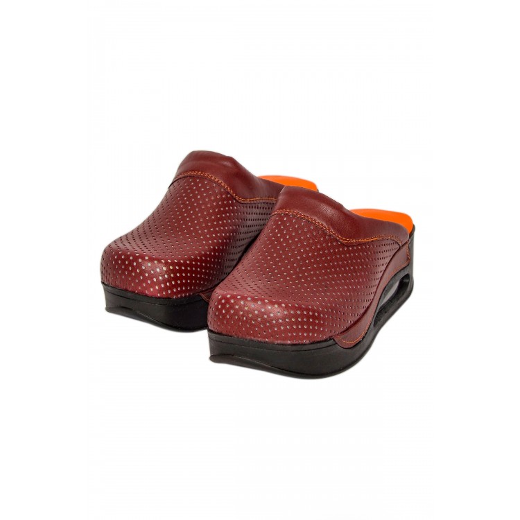 Bordo Airmax Bayan Sabo Terlik Orijinal Hakiki Deri