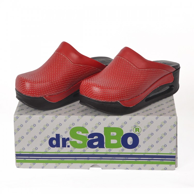 Kırmızı Airmax Bayan Sabo Terlik Orijinal Hakiki Deri