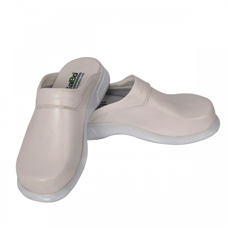 Beyaz Aşçı Erkek Sabo Terlik