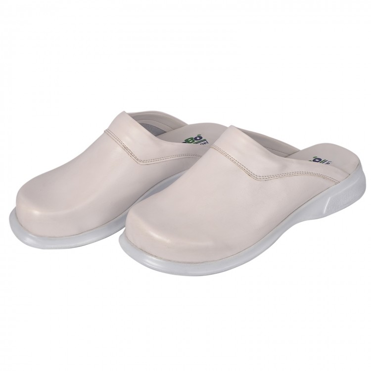 Beyaz Aşçı Erkek Sabo Terlik