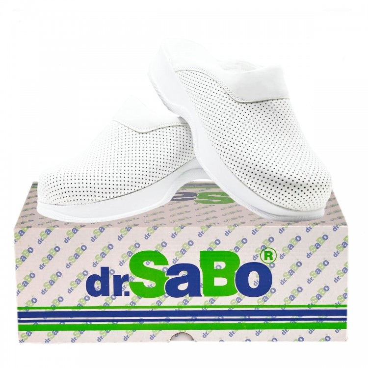 Beyaz Ortopedik Hakiki Sabo Terlik Drsabo