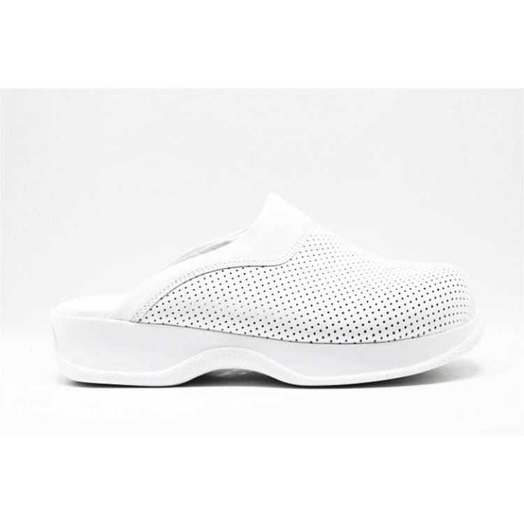 Beyaz Ortopedik Hakiki Sabo Terlik Drsabo