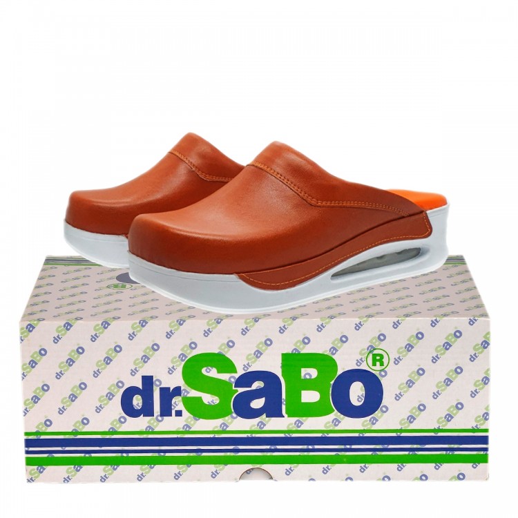 Sabo Terlik Bayan Kiremit Ortopedik Deri Airmax            