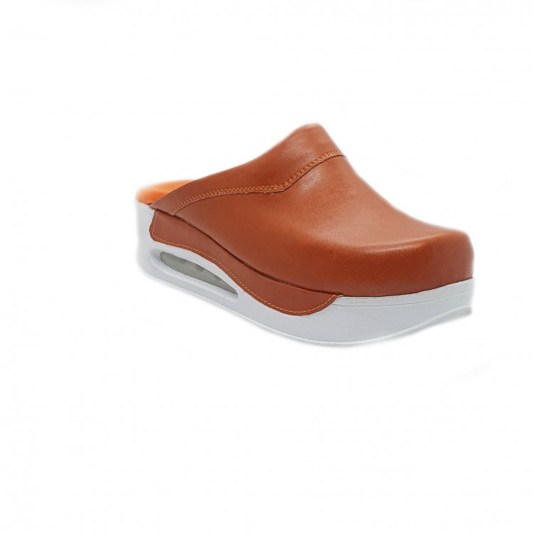 Sabo Terlik Bayan Kiremit Ortopedik Deri Airmax            