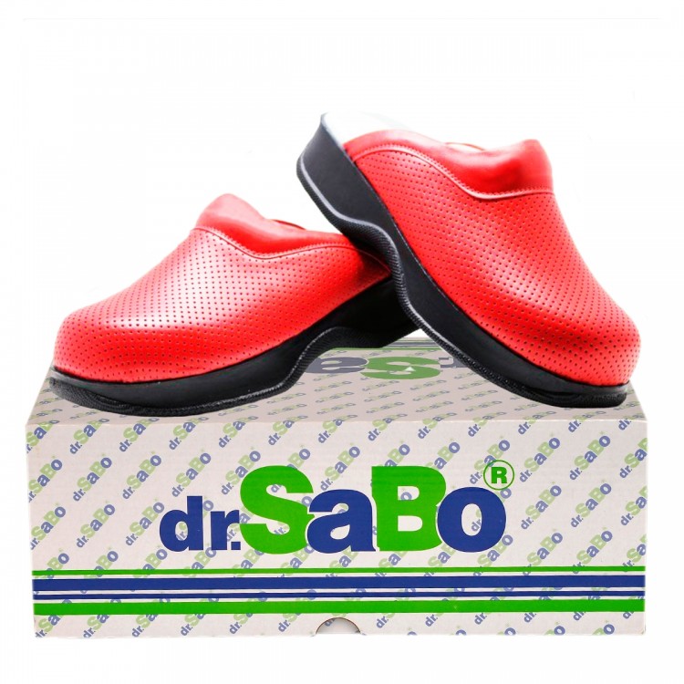 Kırmızı Ortopedik Hakiki Sabo Terlik Drsabo