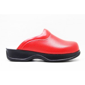 Kırmızı Ortopedik Hakiki Sabo Terlik Drsabo