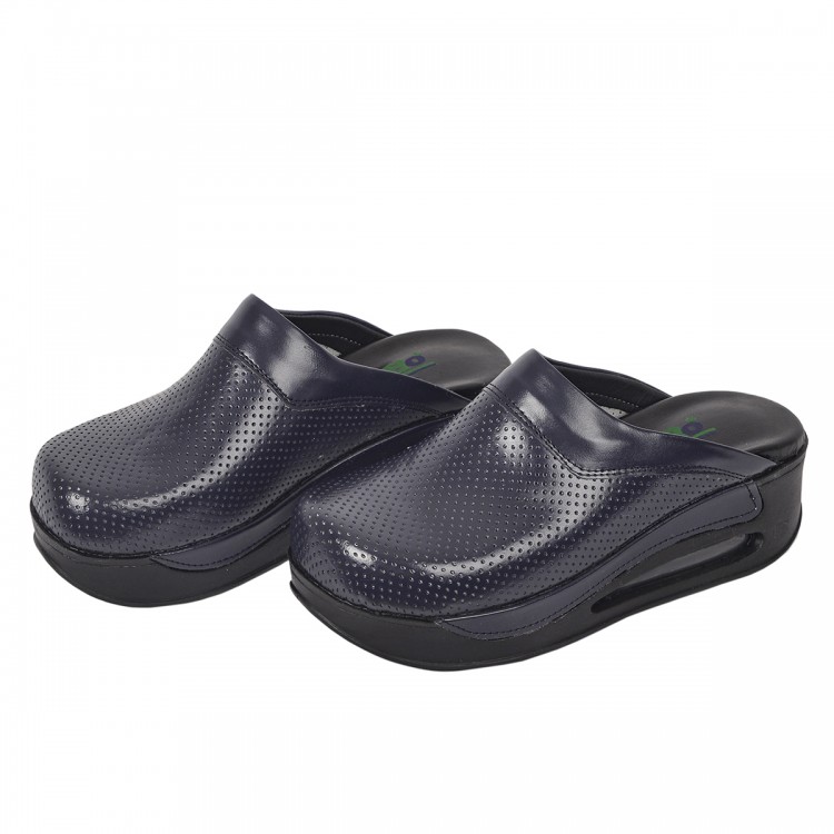 Lacivert Airmax Bayan Sabo Terlik Orijinal Hakiki Deri