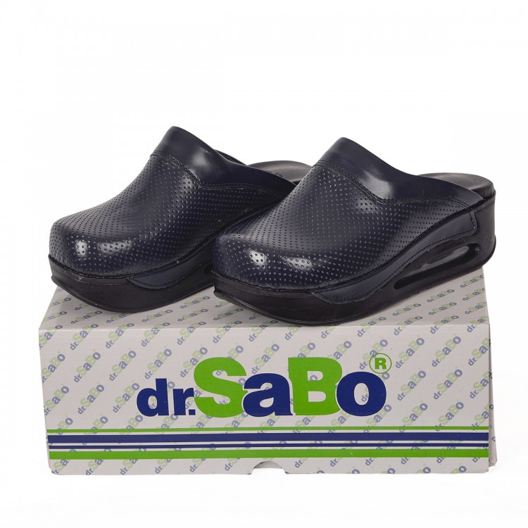 Lacivert Airmax Bayan Sabo Terlik Orijinal Hakiki Deri