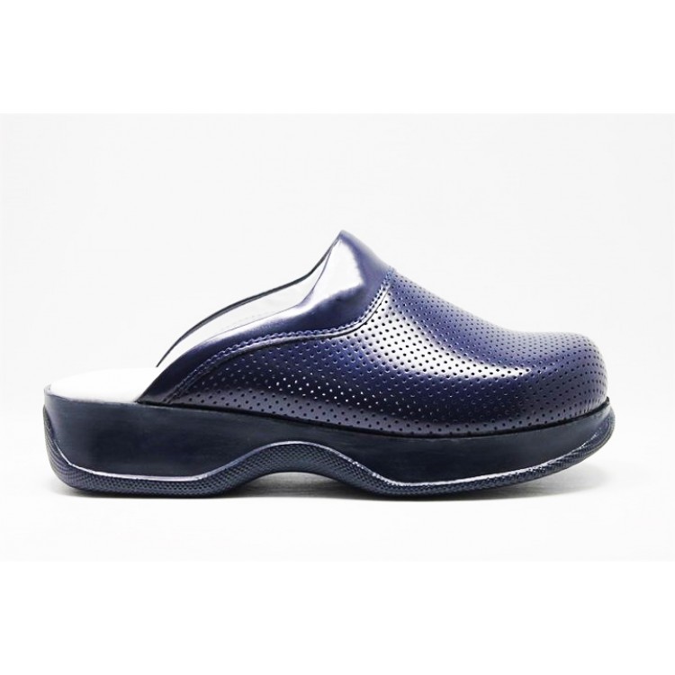 Lacivert Ortopedik Hakiki Sabo Terlik Drsabo