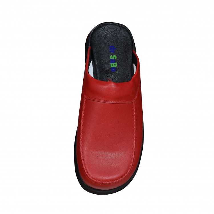 Kırmızı Saraçlı Erkek Sabo Terlik