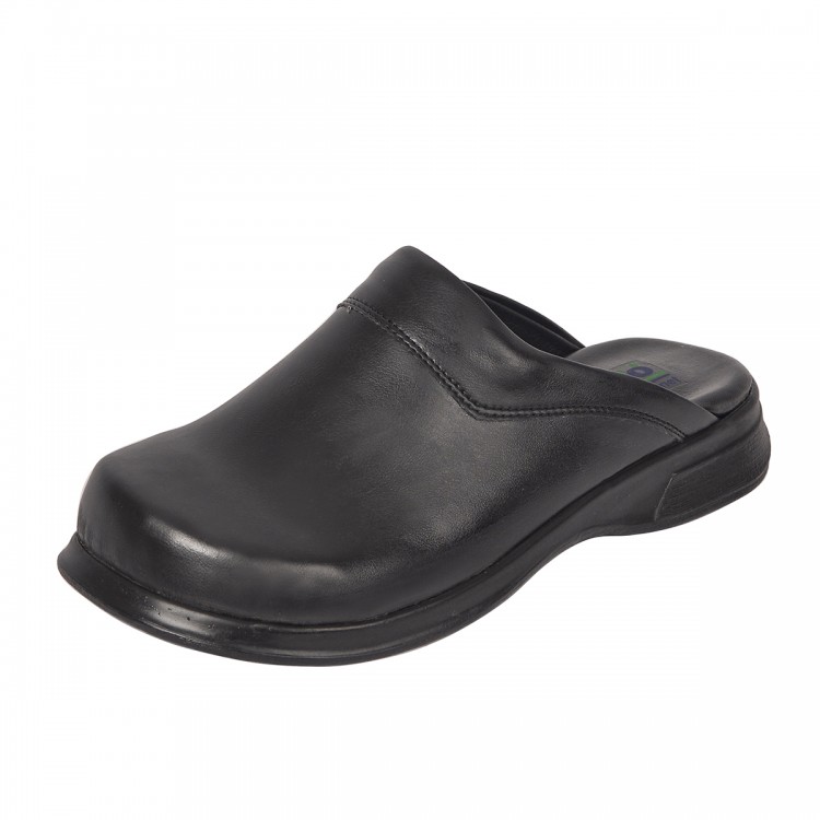 Siyah Aşçı Erkek Sabo Terlik