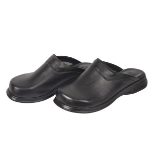 Siyah Aşçı Erkek Sabo Terlik