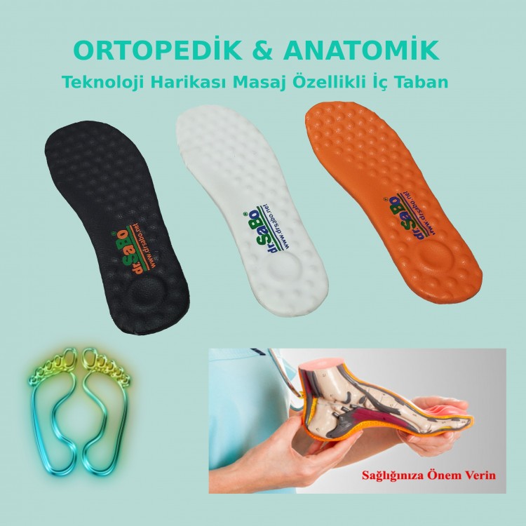 Siyah Ortopedik Hakiki Sabo Terlik Drsabo