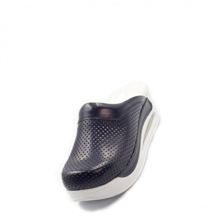 Lacivert Airmax Bayan Sabo Terlik Orijinal Hakiki Deri