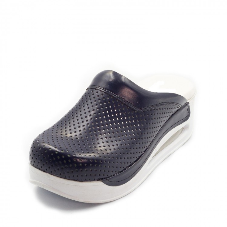 Lacivert Airmax Bayan Sabo Terlik Orijinal Hakiki Deri