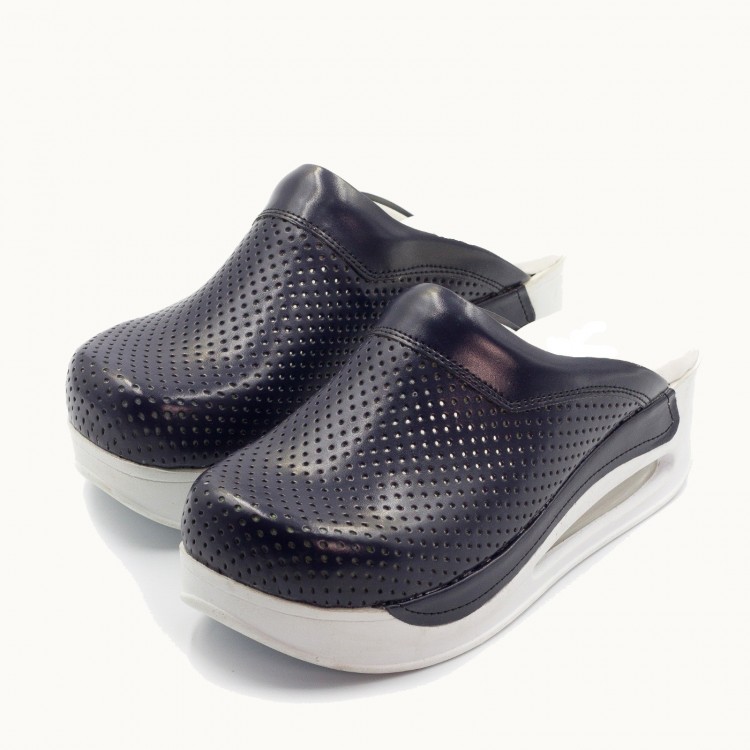 Lacivert Airmax Bayan Sabo Terlik Orijinal Hakiki Deri