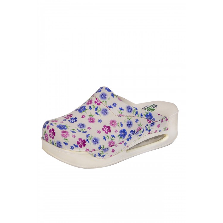 Çiçekli Airmax Bayan Sabo Terlik Orijinal Hakiki Deri