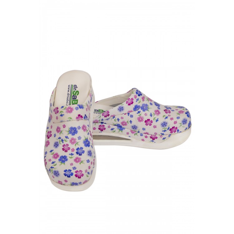 Çiçekli Airmax Bayan Sabo Terlik Orijinal Hakiki Deri