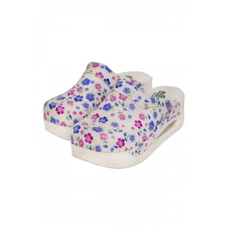 Çiçekli Airmax Bayan Sabo Terlik Orijinal Hakiki Deri