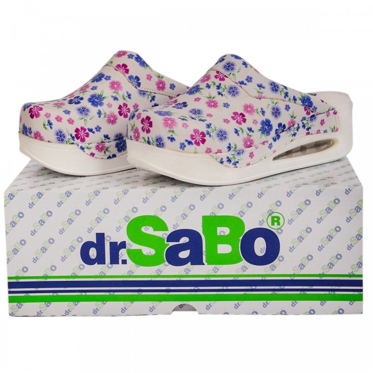 Çiçekli Airmax Bayan Sabo Terlik Orijinal Hakiki Deri